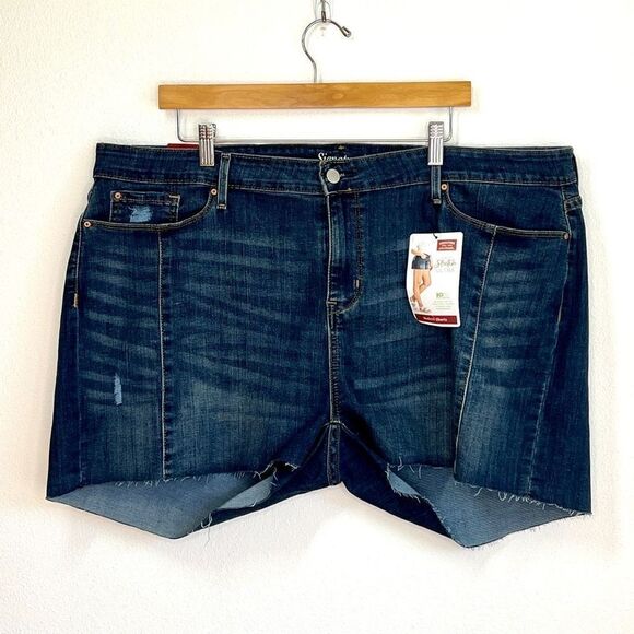 Levi’s Signature Modern Shorts Medium Wash Denim - 22 - New - Picture 1 of 11